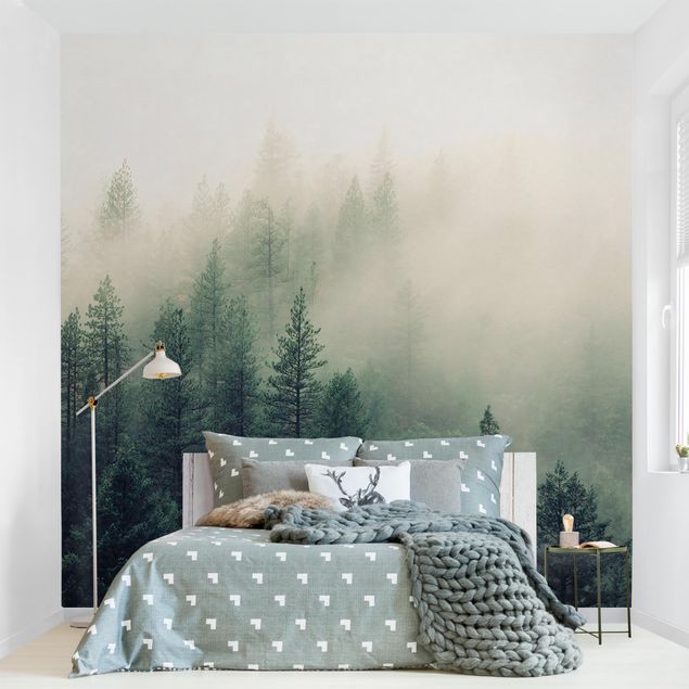 Wallpaper - Foggy Forest Awakening