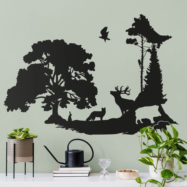 Wall stickers animals Forest clearing