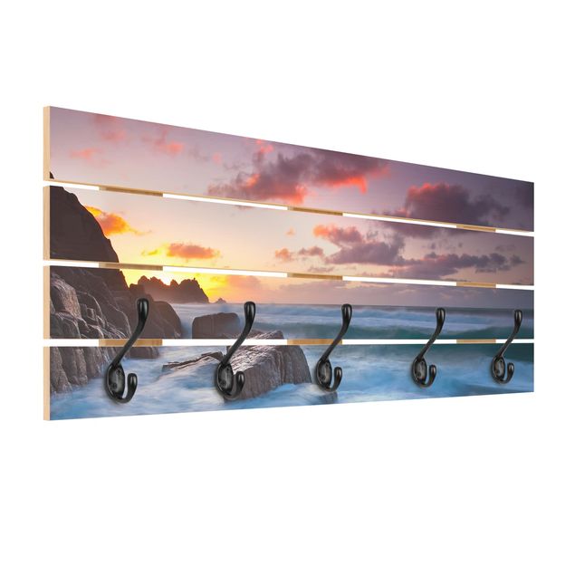 Wooden coat rack - By The Sea In Cornwall