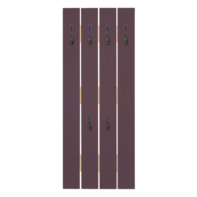 Wooden coat rack - Aubergine