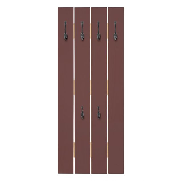 Wooden coat rack - Burgundy