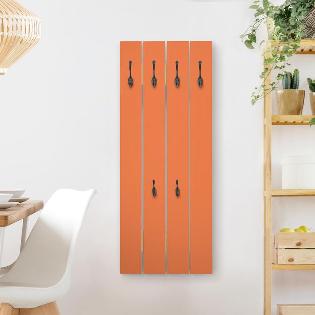 Wooden coat rack - Colour Orange