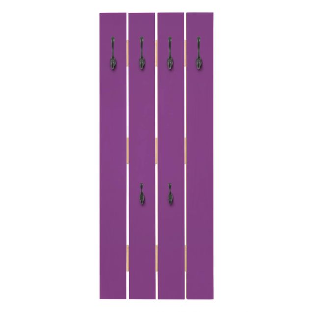 Wooden coat rack - Colour Purple