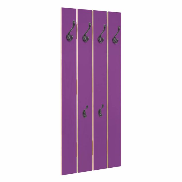 Wooden coat rack - Colour Purple