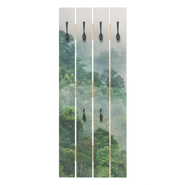 Wooden coat rack - Jungle In The Fog