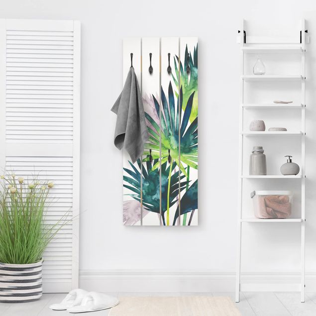 Wooden coat rack - Exotic Foliage - Fan Palm