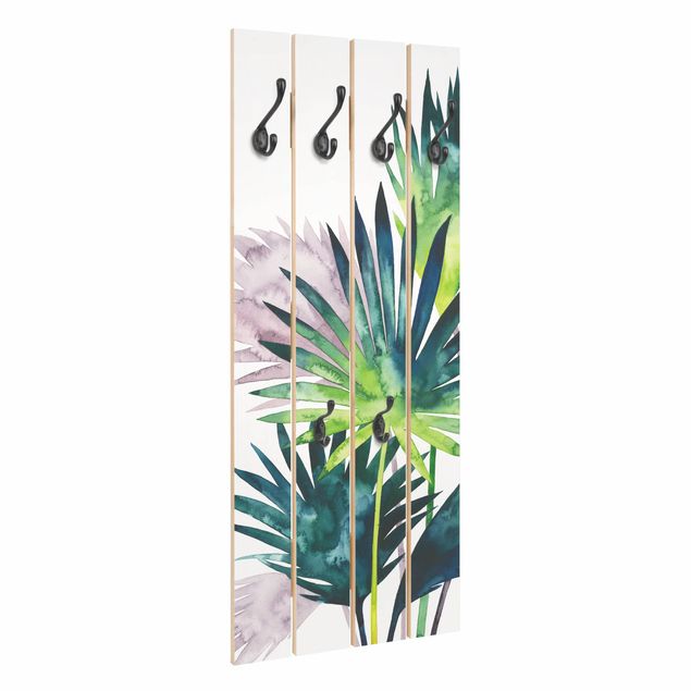 Wooden coat rack - Exotic Foliage - Fan Palm