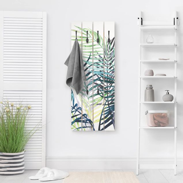 Wooden coat rack - Exotic Foliage - Palme