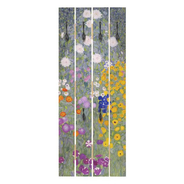 Wooden coat rack - Gustav Klimt - Cottage Garden