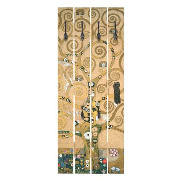 Wooden coat rack - Gustav Klimt - The Tree of Life