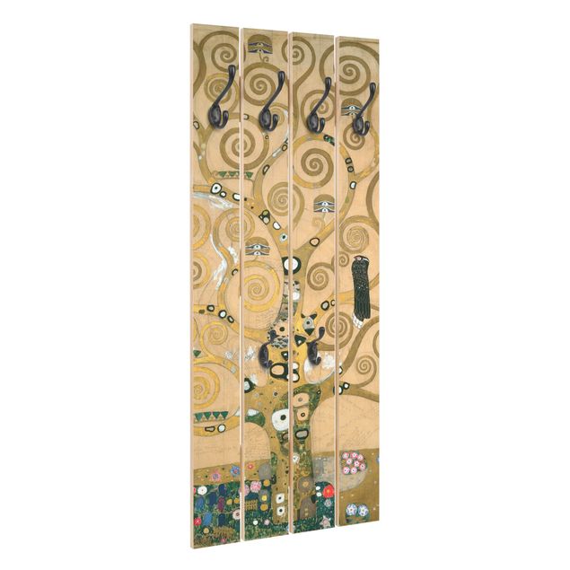 Wooden coat rack - Gustav Klimt - The Tree of Life