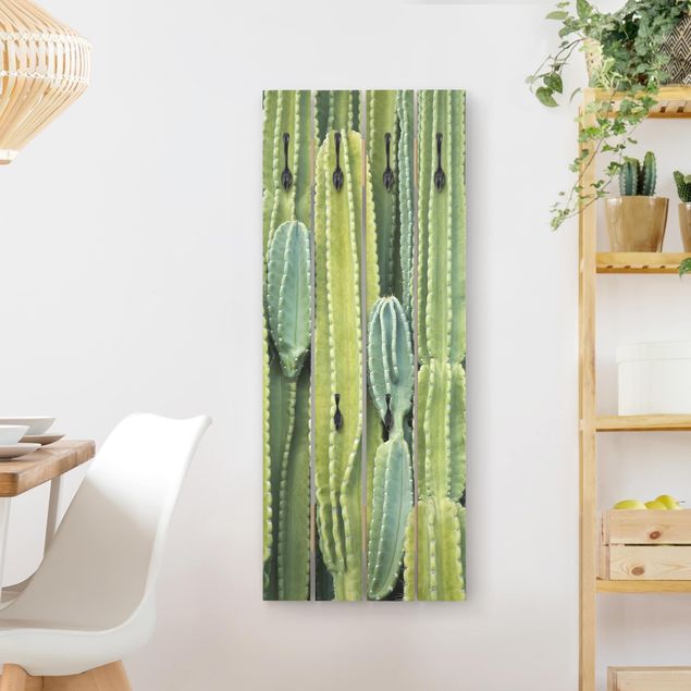 Wooden coat rack - Cactus Wall