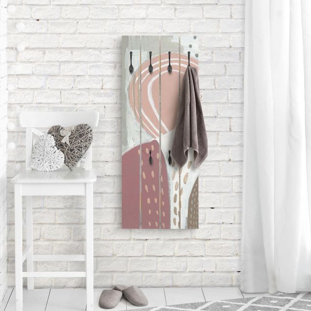 Wooden coat rack - Carnival Of Shapes In Berry I