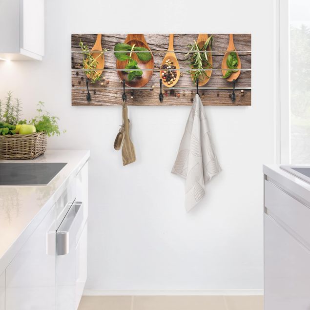 Wooden coat rack - Herbs And Spices