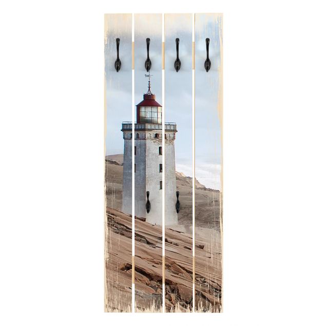 Wooden coat rack - Lighthouse In Denmark