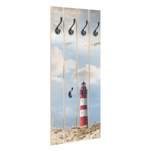 Wooden coat rack - Lighthouse Between Dunes