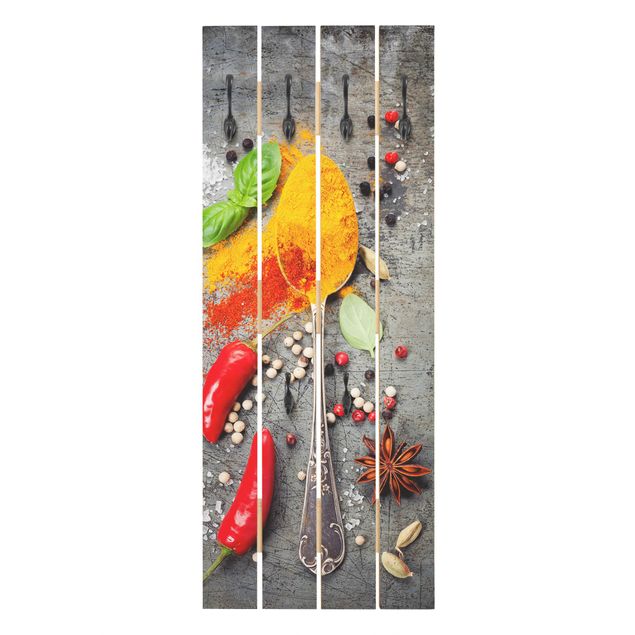 Wooden coat rack - Spoon With Spices