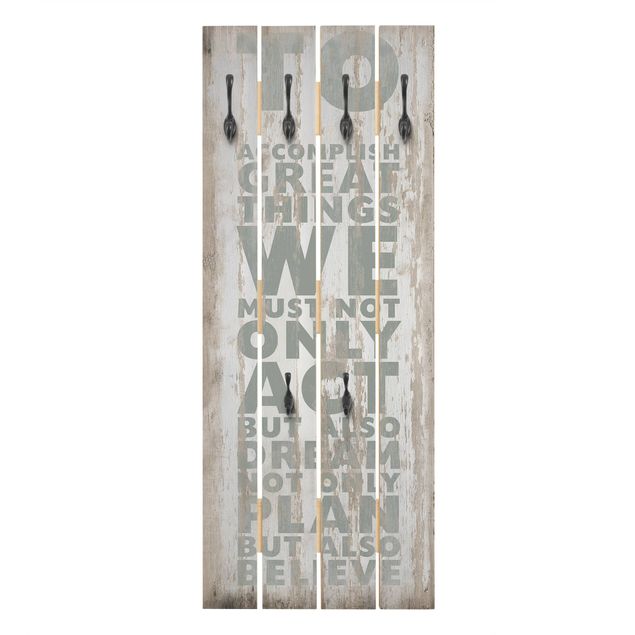 Wooden coat rack - No.RS179 Great Things