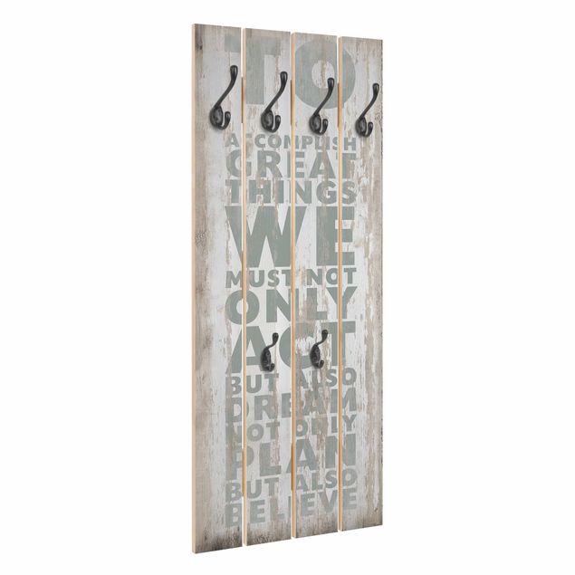 Wooden coat rack - No.RS179 Great Things