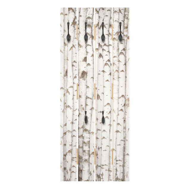 Wooden coat rack - No.YK15 Birch Wall