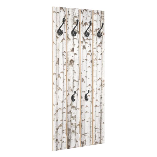 Wooden coat rack - No.YK15 Birch Wall