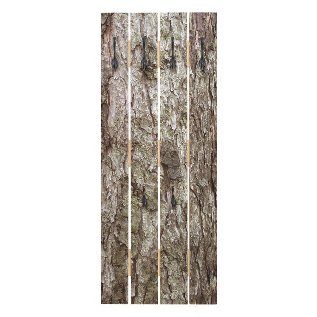 Wooden coat rack - No.YK17 Birch Bark