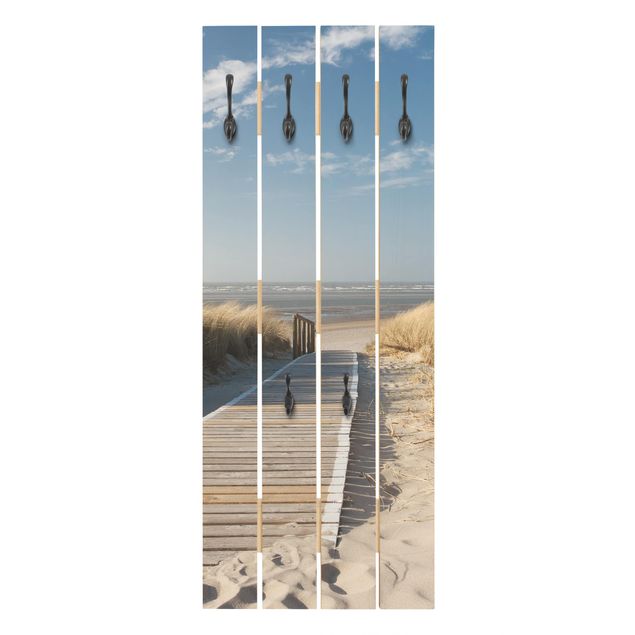 Wooden coat rack - Baltic Sea Beach