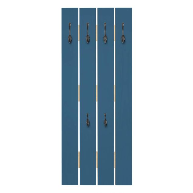 Wooden coat rack - Prussian Blue
