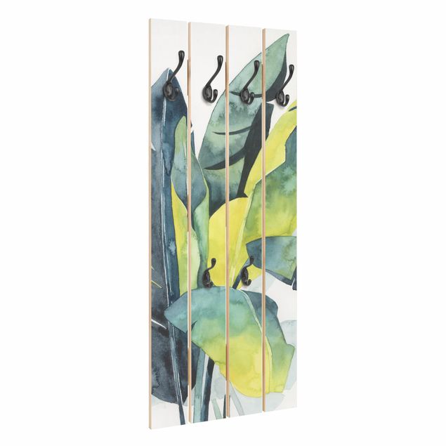 Wooden coat rack - Tropical Foliage - Banana