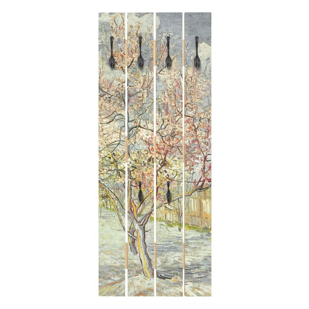 Wooden coat rack - Vincent van Gogh - Flowering Peach Trees