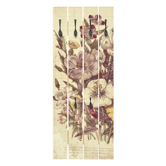 Wooden coat rack - Vintage Letter Bouquet