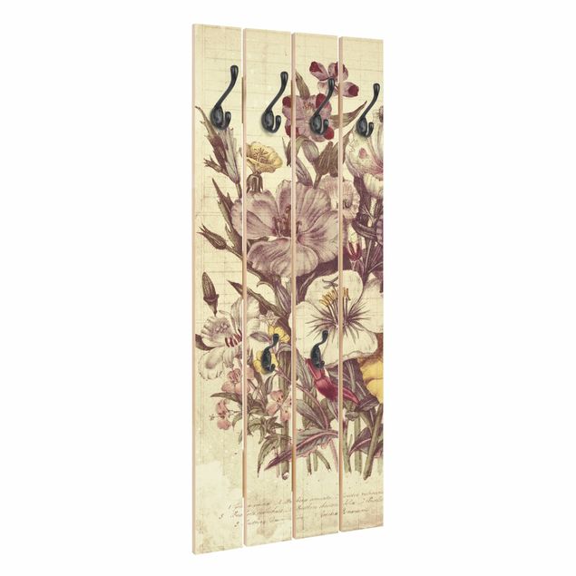 Wooden coat rack - Vintage Letter Bouquet