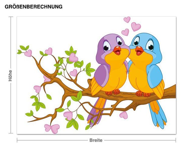 Wall stickers animals Birds in Love