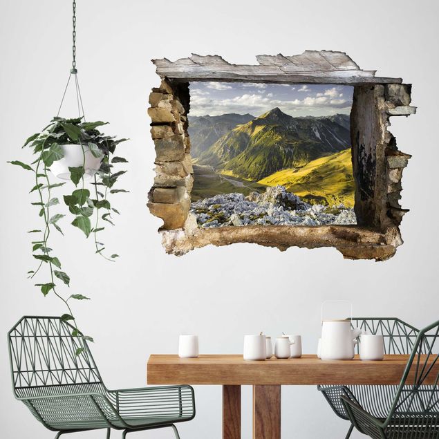 Wall stickers Mountains And Valley Of The Lechtal Alps In Tirol
