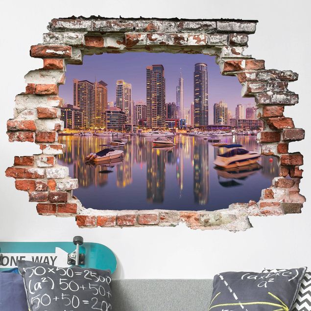 Wall stickers metropolises Dubai Skyline And Marina
