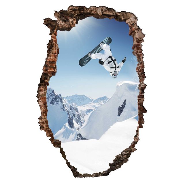 Wall stickers Flying Snowboarder