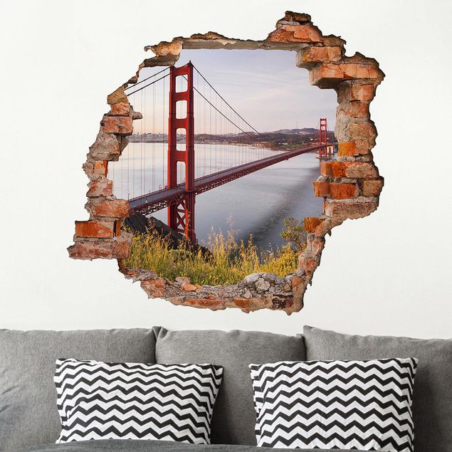 Wall stickers metropolises Golden Gate Bridge In San Francisco