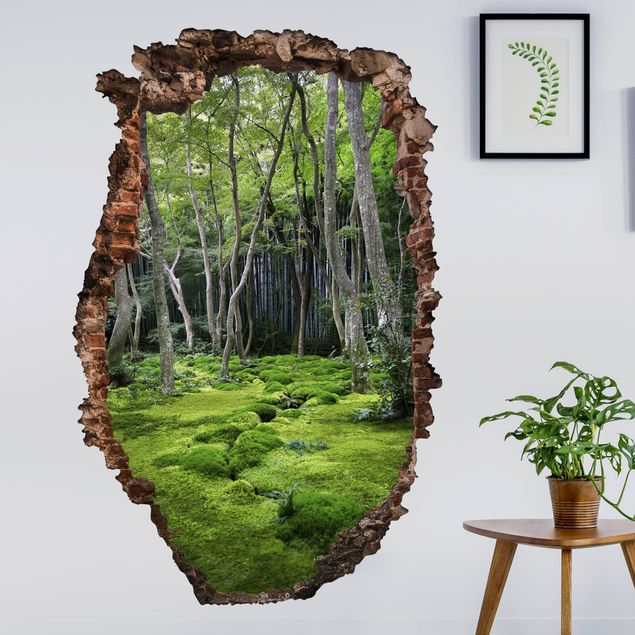 Wall decal forest Growing Trees