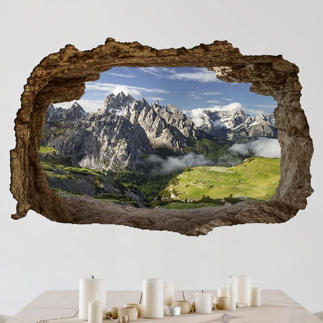 3d wall art stickers Italian Alps