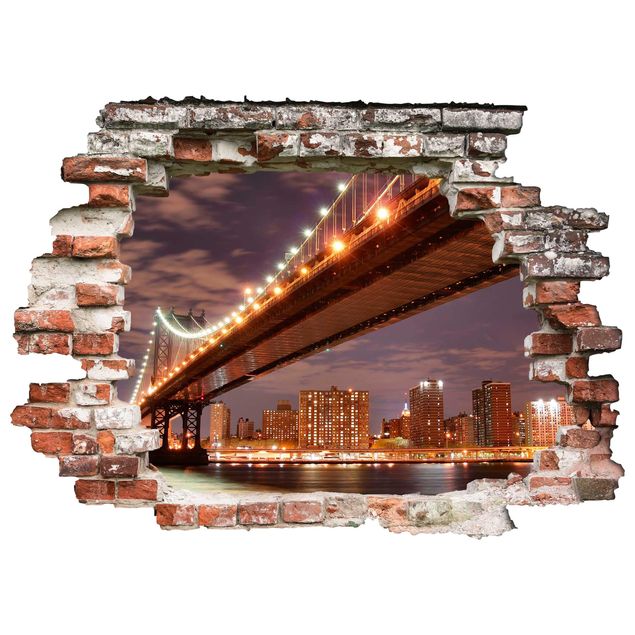 Wall stickers metropolises Manhattan Bridge