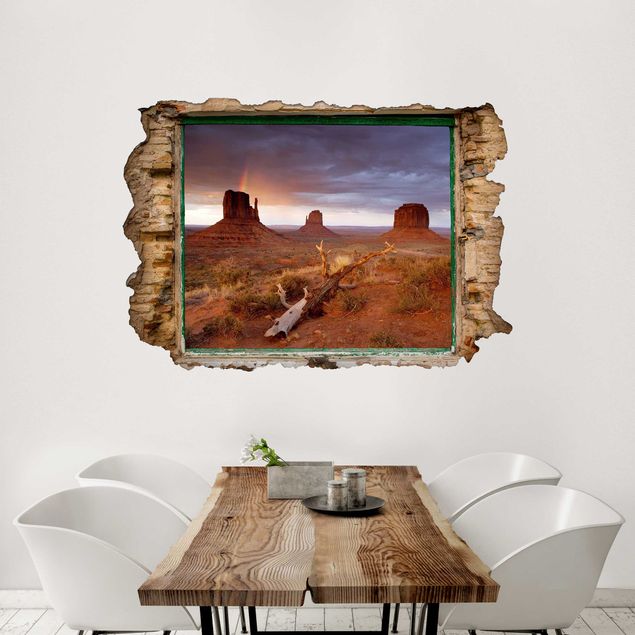 Wall art stickers Monument Valley At Sunset