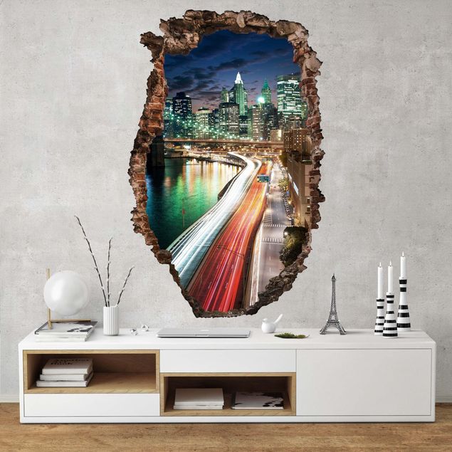 Wall stickers city ​​names Nightlife