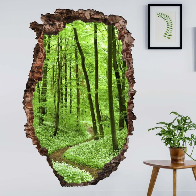 Wall stickers trees Romantic Forest Track