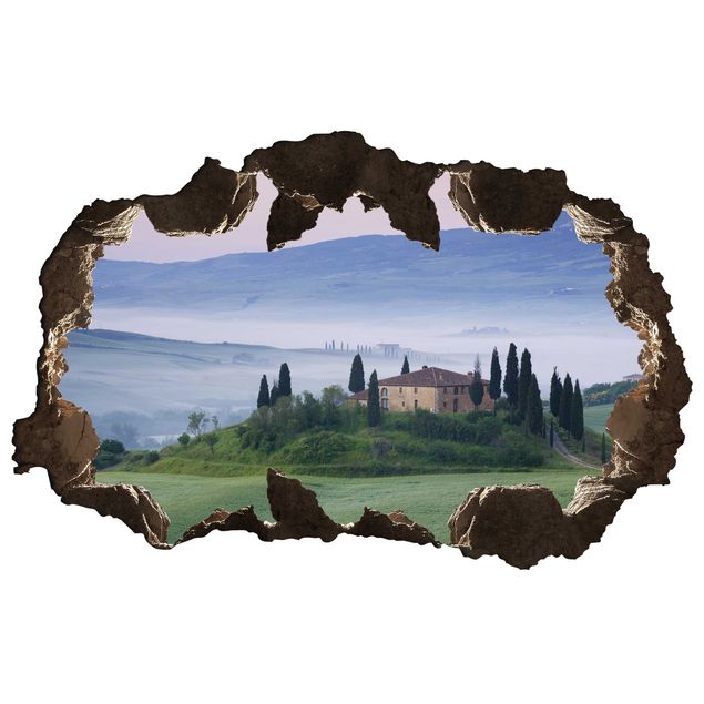 Cityscape wall stickers Sunrise In Tuscany