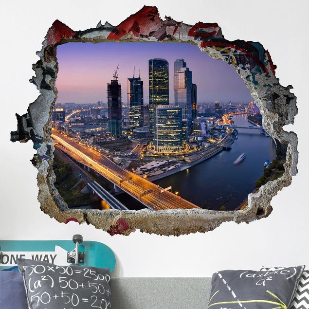 Wall stickers 3d Sunset Over Moscow