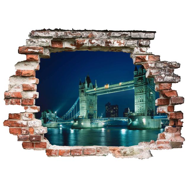 3d wallpaper sticker Tower Bridge