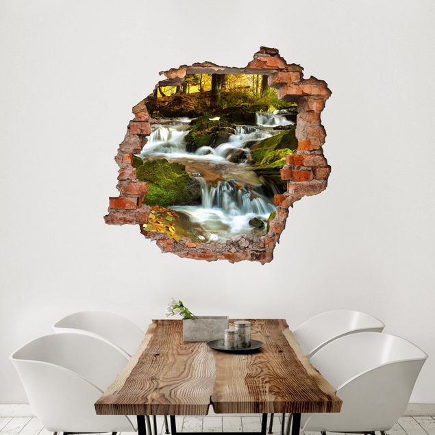 Wall stickers Waterfall Autumnal Forest