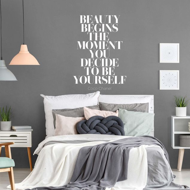 Wall decal Be Yourself Coco Chanel