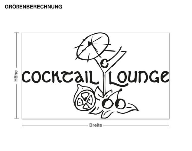 Wall sticker - Cocktail Lounge