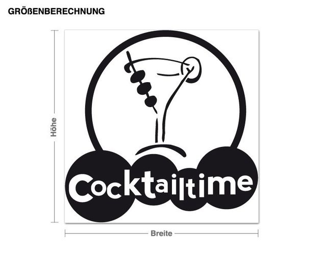 Wall sticker - Cocktail Time